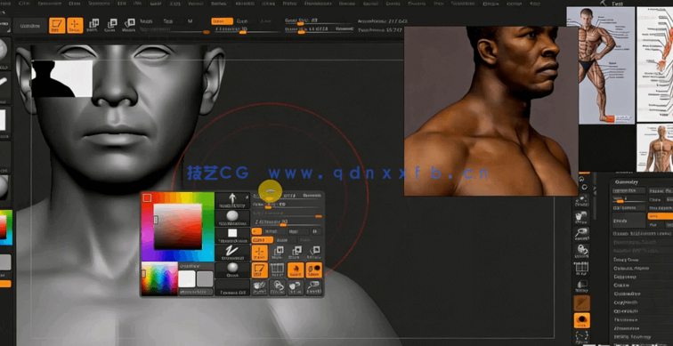非洲土著男性战士角色完整制作工作流程视频教程(图2)