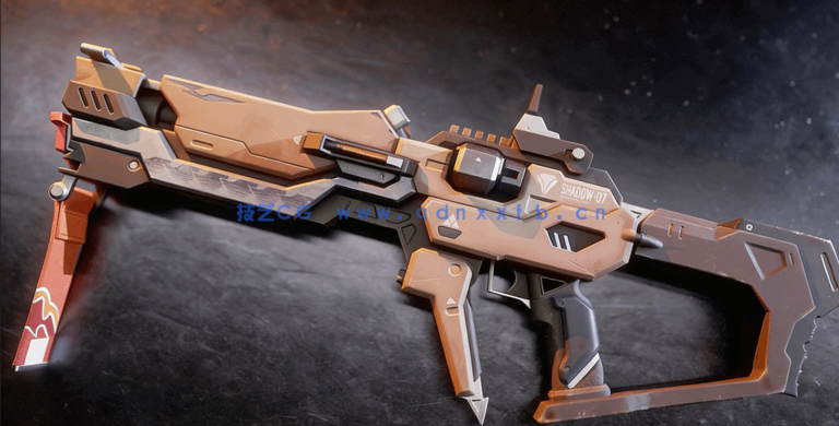 科幻游戏机枪武器制作全流程大师班视频教程(图2)