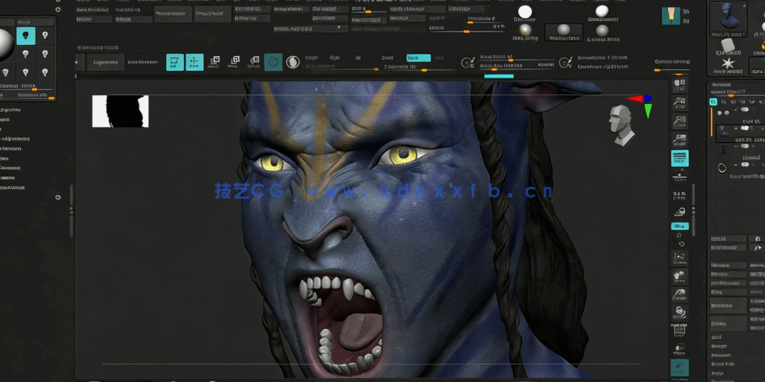 ZBrush阿凡达影视角色数字雕刻实例训练视频教程(图3)
