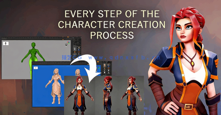 ZBrush+Maya+Substance Painter游戏角色制作全流程视频教程(图3)