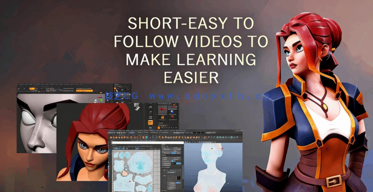 ZBrush+Maya+Substance Painter游戏角色制作全流程视频教程(图4)