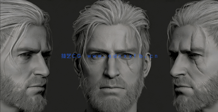 3A级游戏角色逼真面部表情设计大师班视频教程(图2)