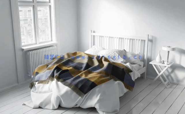 高精度床具3D模型Evermotion Archmodels Vol.164 免费下载(图4)