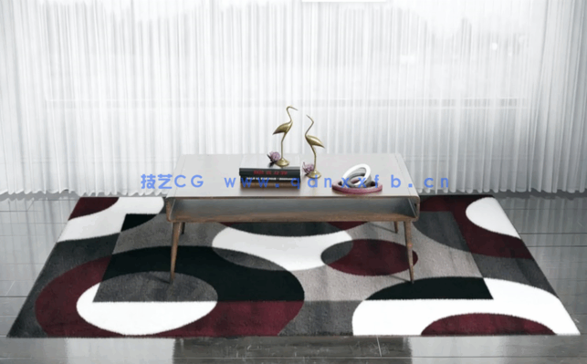 客厅茶几地毯3D模型 Evermotion – Archmodels Vol.202 (3DS MAX格式)(图4)