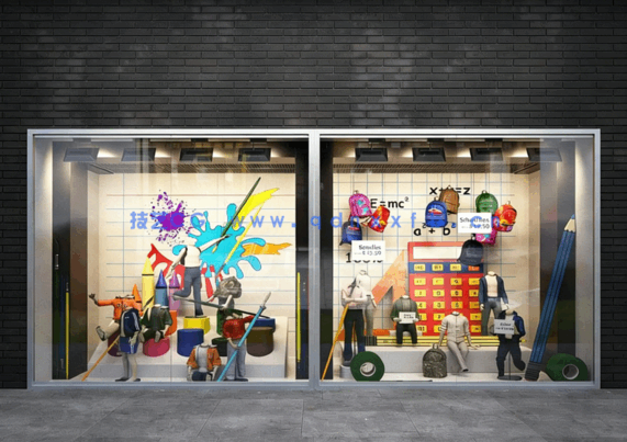 Evermotion Archmodels vol.198 商店橱窗展览装饰3D模型下载(图3)