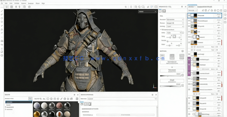 Zbrush 3D概念艺术角色完整制作流程视频教程(图3)