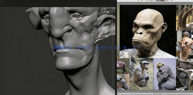 Zbrush游戏角色完整制作工作流程视频教程(图4)
