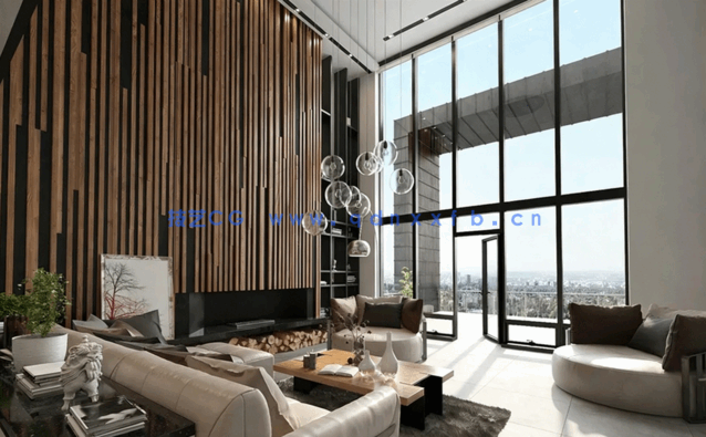 10个现代客餐厅场景3D模型 Evermotion – Archinteriors Vol.54(图1)