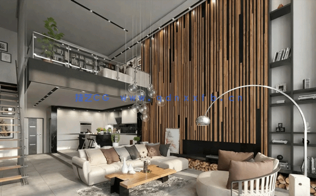 10个现代客餐厅场景3D模型 Evermotion – Archinteriors Vol.54(图3)