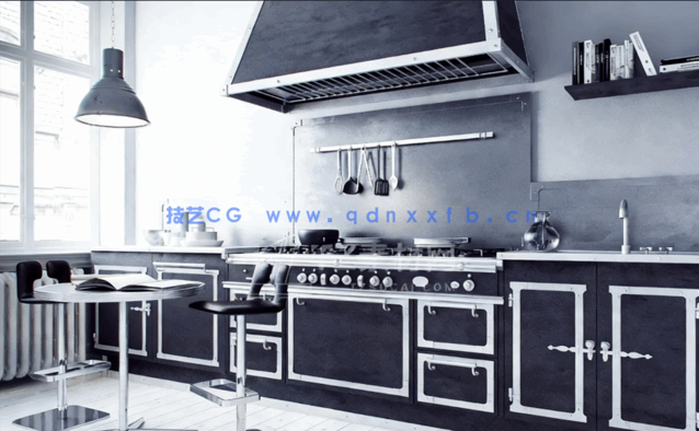 代厨房台家具3D模型 Evermotion – Archmodels Vol.166(图3)