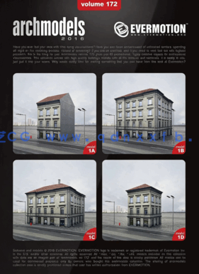 欧式建筑楼房3D模型 Evermotion – Archmodels Vol.172(图4)