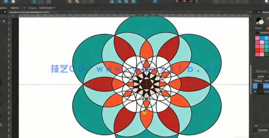  Affinity Designer初学者创建曼陀罗对称平面矢量图形视频教程(图1)