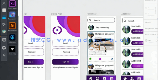 Adobe XD创建完整社交媒体应用程序UI/UX高级基础知识视频教程(图3)
