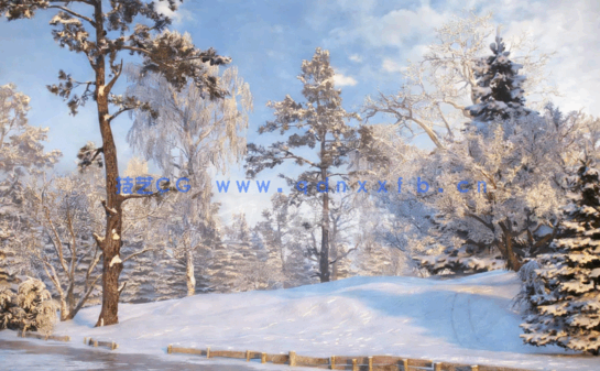 秋冬树木Evermotion Archmodels vol.100(图6)