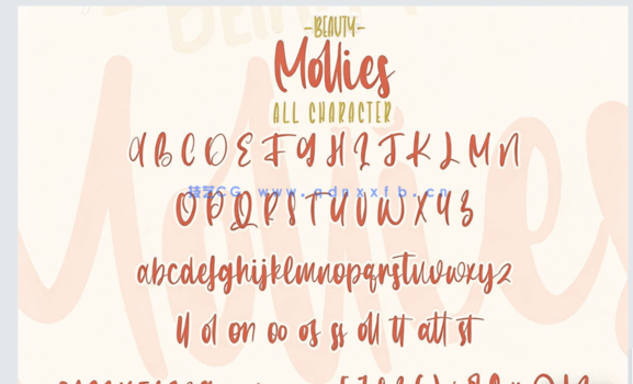 平面简约图形PSD字模合集(图4)