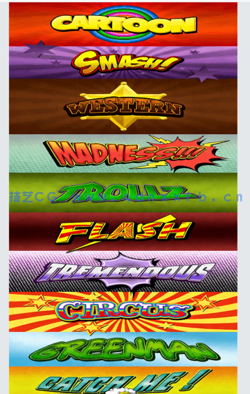 30组卡通艺术风格PSD字模合集(图4)