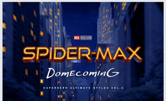 10组超级英雄风格艺术特效PSD字模板(图1)