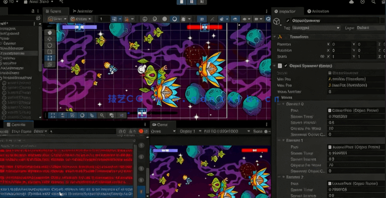 Unity 2D太空射击创意游戏开发完全训练视频教程(图5)