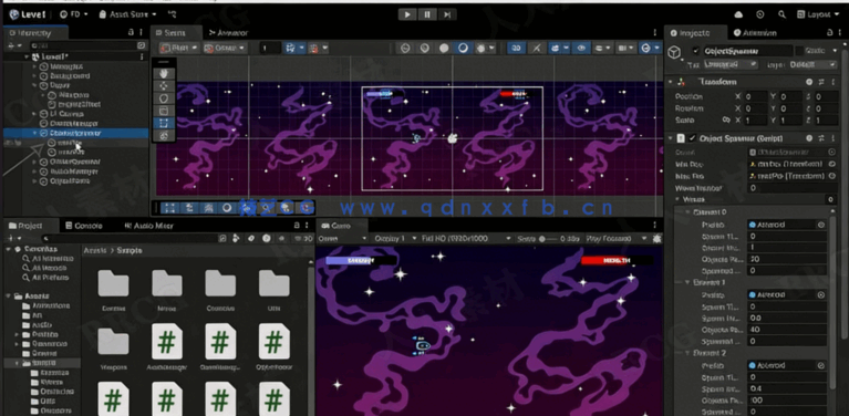 Unity 2D太空射击创意游戏开发完全训练视频教程(图3)