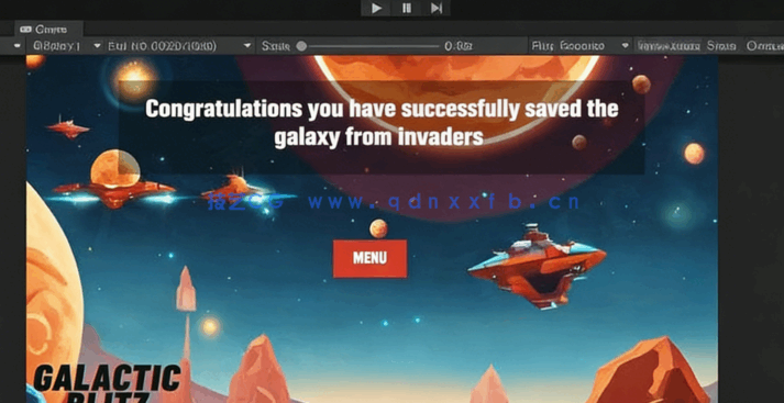 Unity 2D太空射击游戏制作流程视频教程(图1)