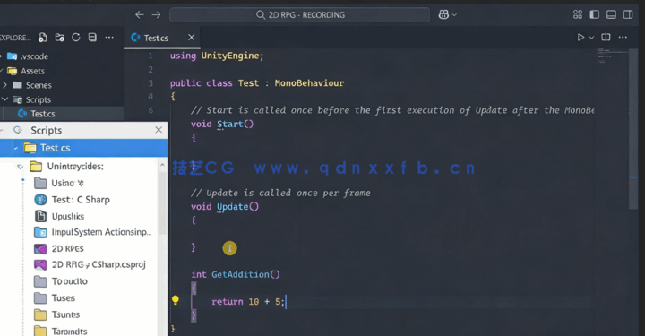 Unity 6角色扮演2D RPG游戏完整制作流程视频教程(图2)
