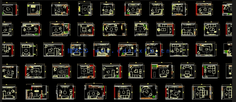 客厅平面布局模块(图3)