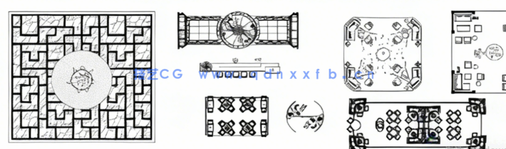 棋牌室CAD 麻将馆CAD 棋牌会所CAD (图4)