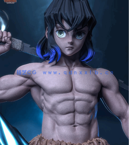 [3D打印人物] 嘴平伊之助Inosuke《鬼灭之刃》动漫角色雕刻手办3D打印模型(图5)