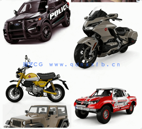 112辆 小汽车3dmax模型Car 3D Models Bundle January 2021(图5)