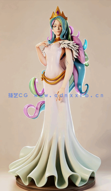 [3D打印人物] 宇宙公主Princess Celestia《小马宝莉》动漫角色雕刻手办3D打(图2)