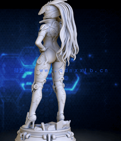 [3D打印人物] 邦妮Bunny《第一后裔》游戏角色雕刻手办3D打印模型(图4)