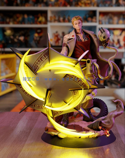 [3D打印人物] 恩吉Enjin《废渊战鬼 咔嗒咔嗒》动漫角色雕刻手办3D打印模型(图3)