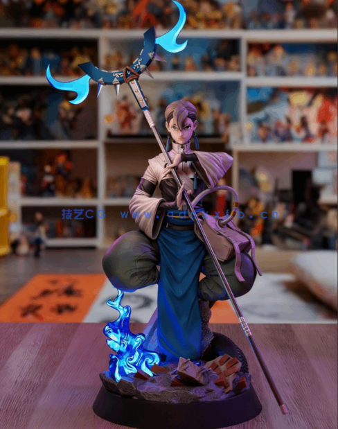 [3D打印人物] 赞卡·尼吉库Zanka Nijiku《废渊战鬼 咔嗒咔嗒》动漫角色雕刻手(图3)