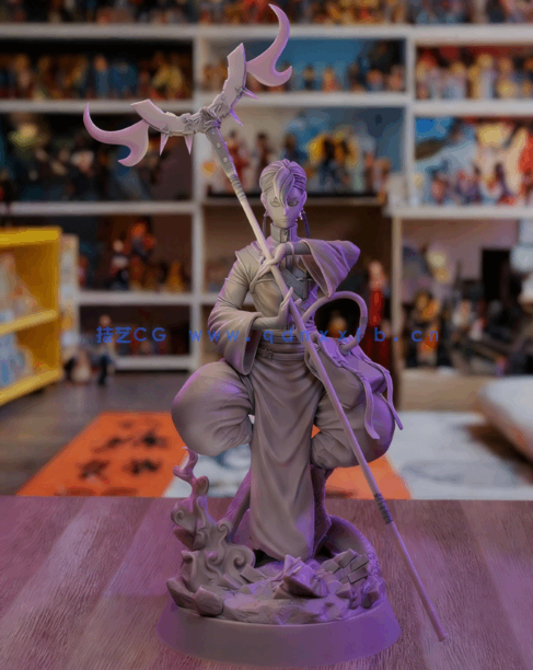 [3D打印人物] 赞卡·尼吉库Zanka Nijiku《废渊战鬼 咔嗒咔嗒》动漫角色雕刻手(图5)