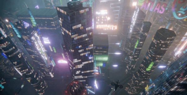 [建筑景观] Blender赛博朋克未来科技数字城市建筑环境场景3D模型 Icity插件(图2)