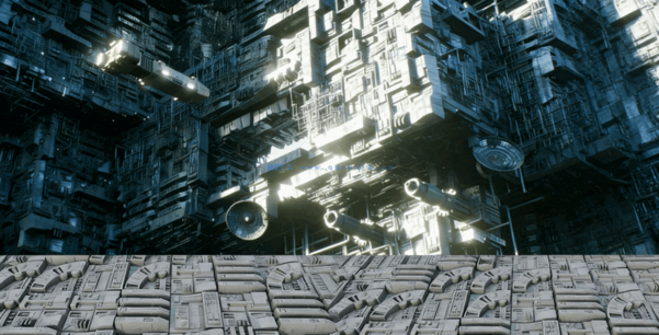 [建筑景观] 星球大战工业风格科幻细节硬表面场景3D模型(图3)