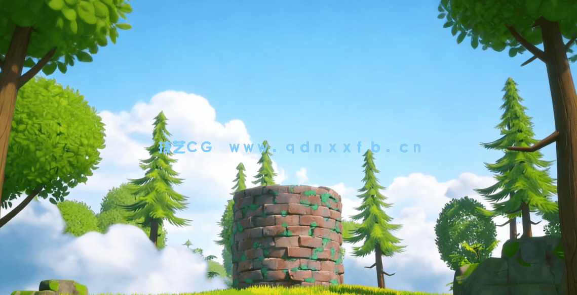 Substance Designer吉卜力风格化砖块纹理制作视频教程(图2)