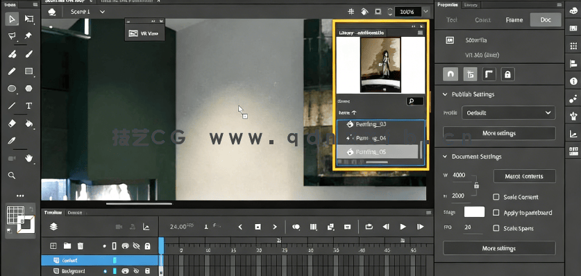 Adobe Animate VR虚拟现实场景制作训练视频教程(图4)