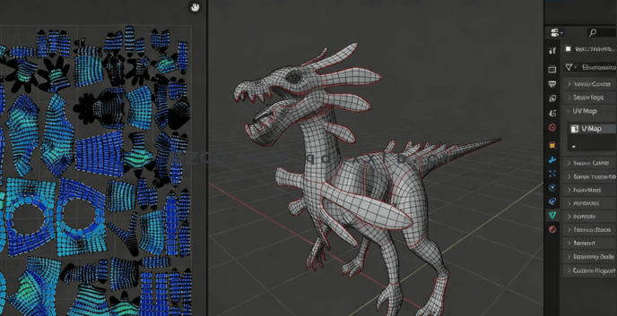 Blender史诗级远古类恐龙生物制作流程视频教程(图5)