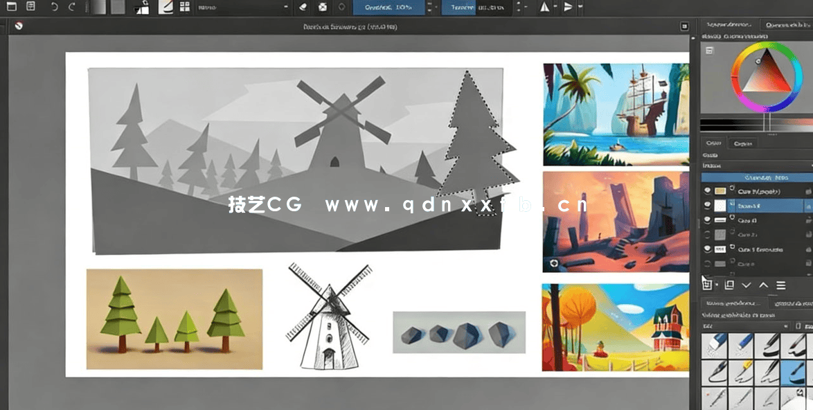 Blender与Unity低多边形游戏场景建模制作视频教程(图3)