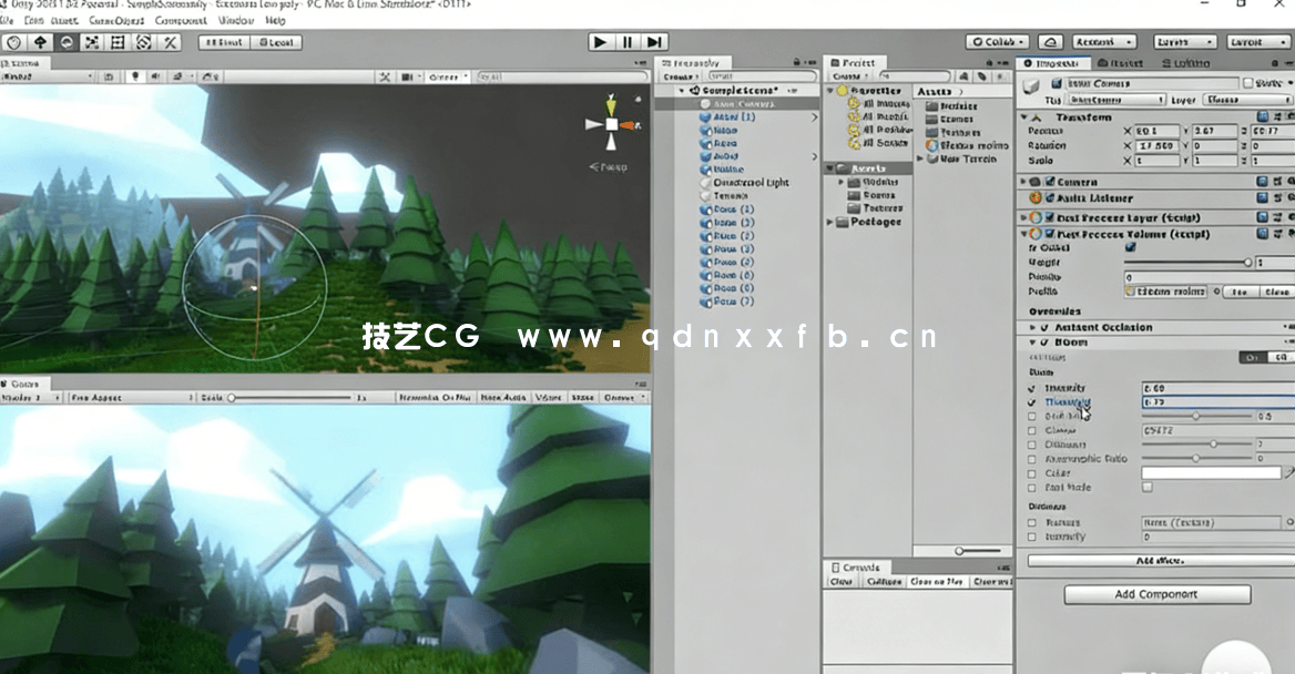 Blender与Unity低多边形游戏场景建模制作视频教程(图5)