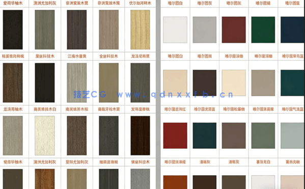 原创【CAD彩色施工图材质动态库+彩色施工图模板】(图1)