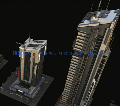 KKitbash3D-Neo Shanghai[新上海建筑3d模型]max,fbx,obj,3d模型(图4)