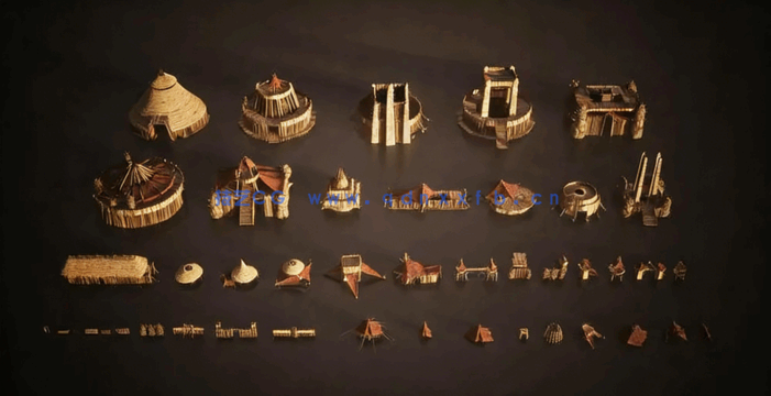 Kitbash3D-Savage[野蛮人部落 原始营地 3d模型]fbx,maya,obj(图3)