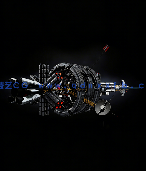 Kitbash3D-Vehicles：Spaceships[交通工具：宇宙飞船3d模型]obj(图1)