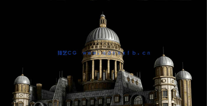 Kitbash3D-kitbash 3d Art Nouveau新艺术古典建筑(图3)