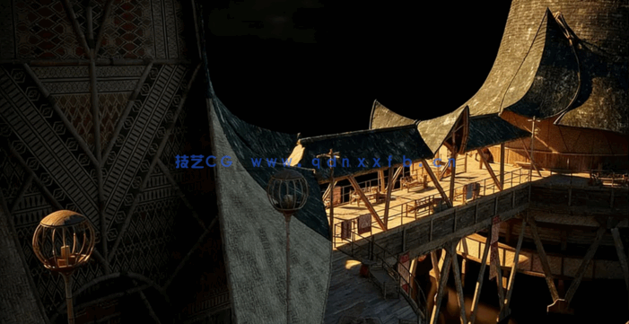 Kitbash3D-Gaea[盖亚竹风建筑模型](图3)