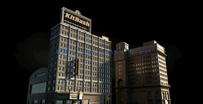 Kitbash3D-Los Angeles[洛杉矶建筑3D模型](图2)