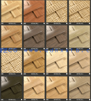 99款精品科定木饰面板材木纹材质球，Vray材质，自带色号，标准mat格式(图4)