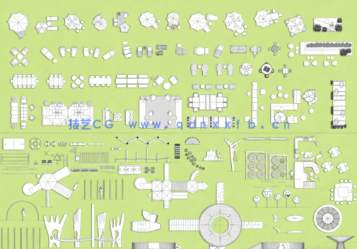 精选园林景观庭院设计CAD图库(图1)